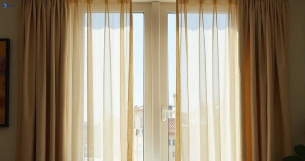 Dull dusty drapes in salisbury before professional cleaning